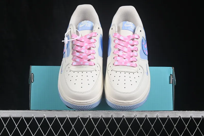 All categories Nk Air Force 1 Air Force series Nk Air Force 1 Low Air Force low-top Nike Air Force 1'07 Low "Misty Isle Tide" Hand-painted graffiti Pink and blue bubbles Air Force 1 low-top casual sneakers DB3301-112